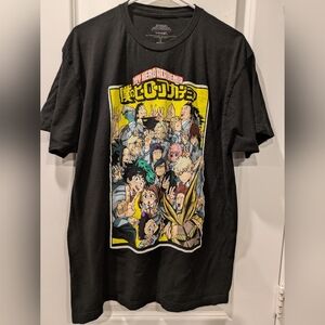 Black My Hero Academia Graphic Tee
